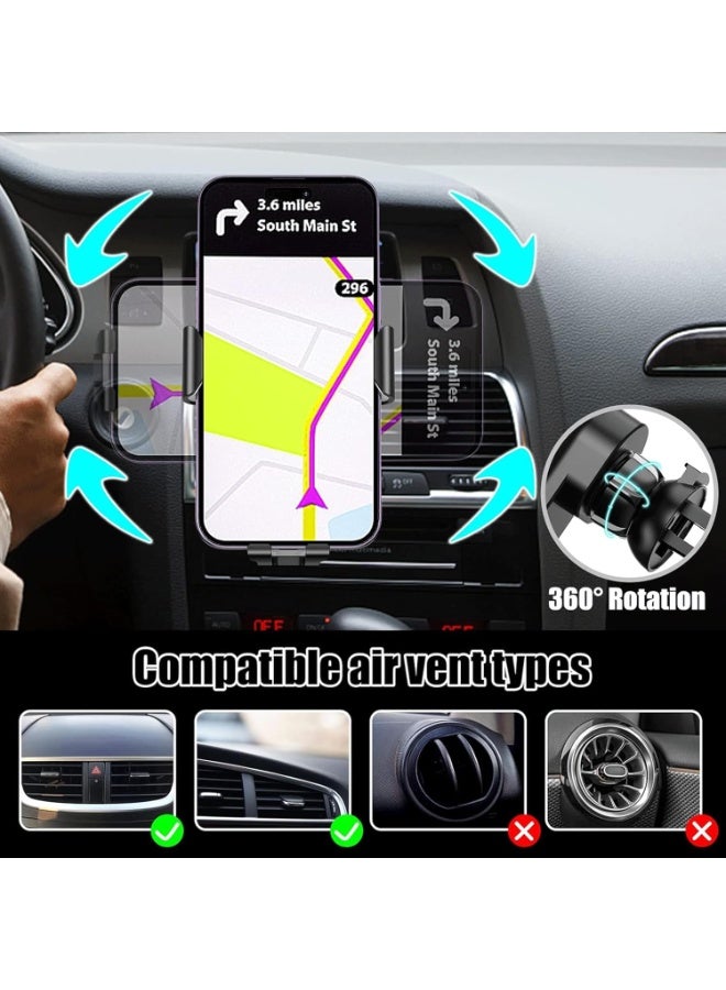 Arabest 15W Qi Auto-Clamping Car Charger - Fast Wireless Charging Phone Holder for iPhone 15/14/13 Pro, Samsung S23/S22 Ultra, All Qi Phones | Heatproof for UAE Summer | 360° Rotation & Secure Grip - Image 5